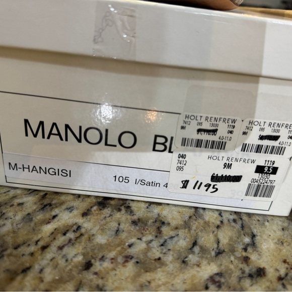 BNWT Manolo Blahnik Floral Print Satin BB Pumps - 39.5 - Picture 8 of 14